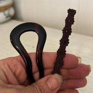 Lot NS Clip France hair barrette & made in France hair comb